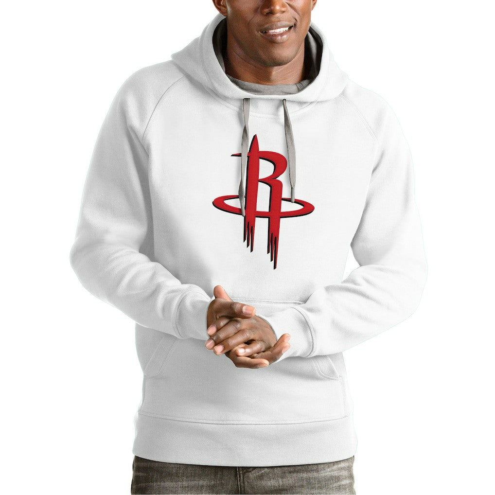 Houston Rockets Antigua Team Logo Victory Pullover Hoodie White - NBA
