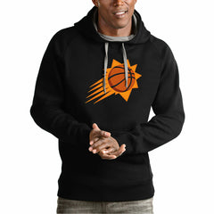 Phoenix Suns Antigua Team Logo Victory Pullover Hoodie Black - NBA
