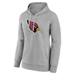 Arizona Cardinals Women's Primary Logo Pullover Hoodie Gray | NFL