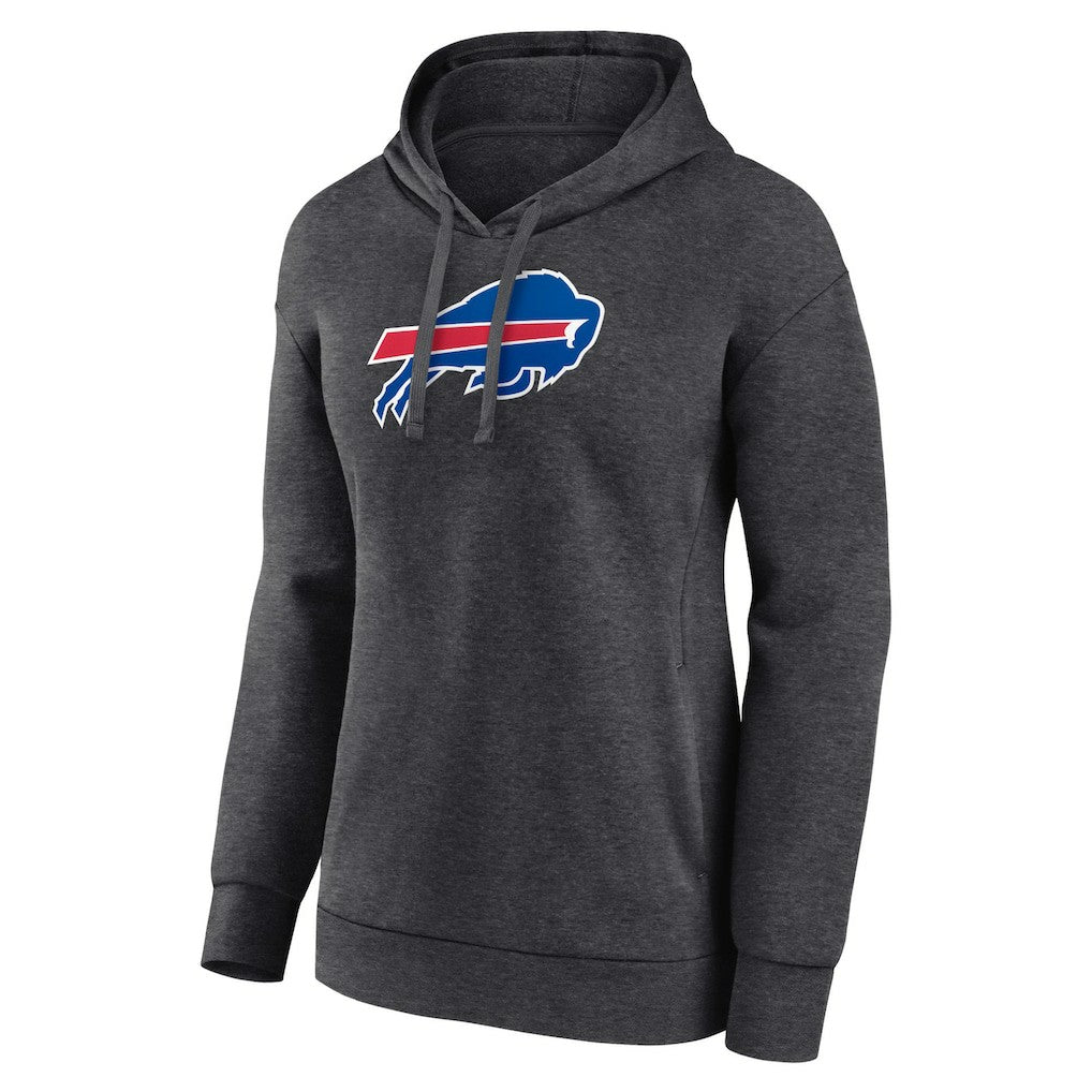 Buffalo Bills Women's Primary Logo Pullover Hoodie Charcoal | NFL