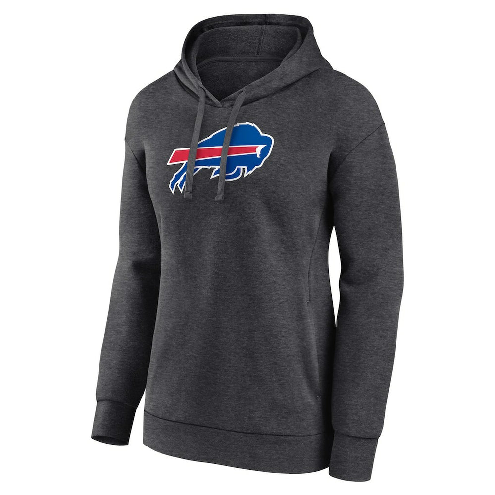 Buffalo Bills Women's Primary Logo Pullover Hoodie Charcoal | NFL