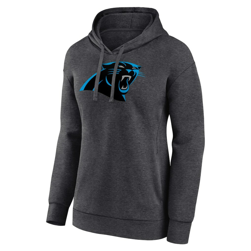 Carolina Panthers Women's Primary Logo Pullover Hoodie Charcoal | NFL
