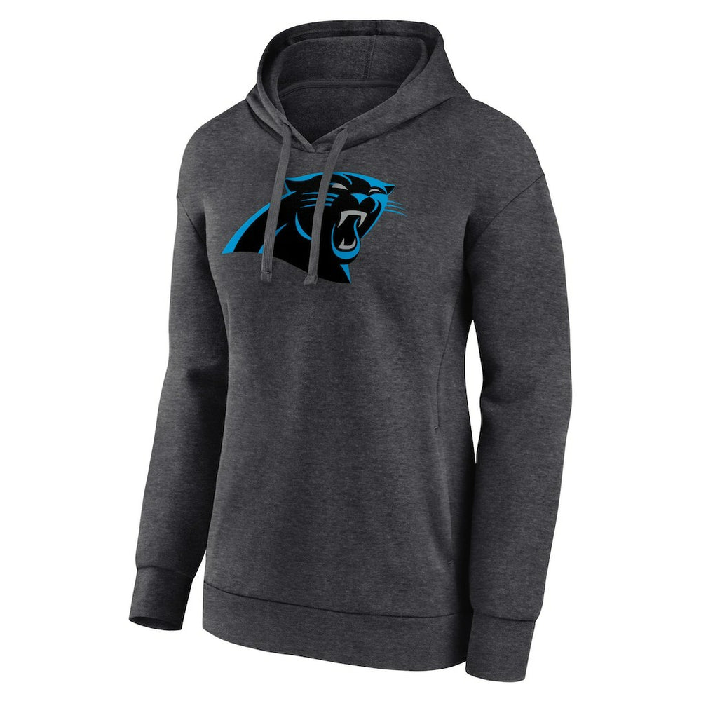 Carolina Panthers Women's Primary Logo Pullover Hoodie Charcoal | NFL