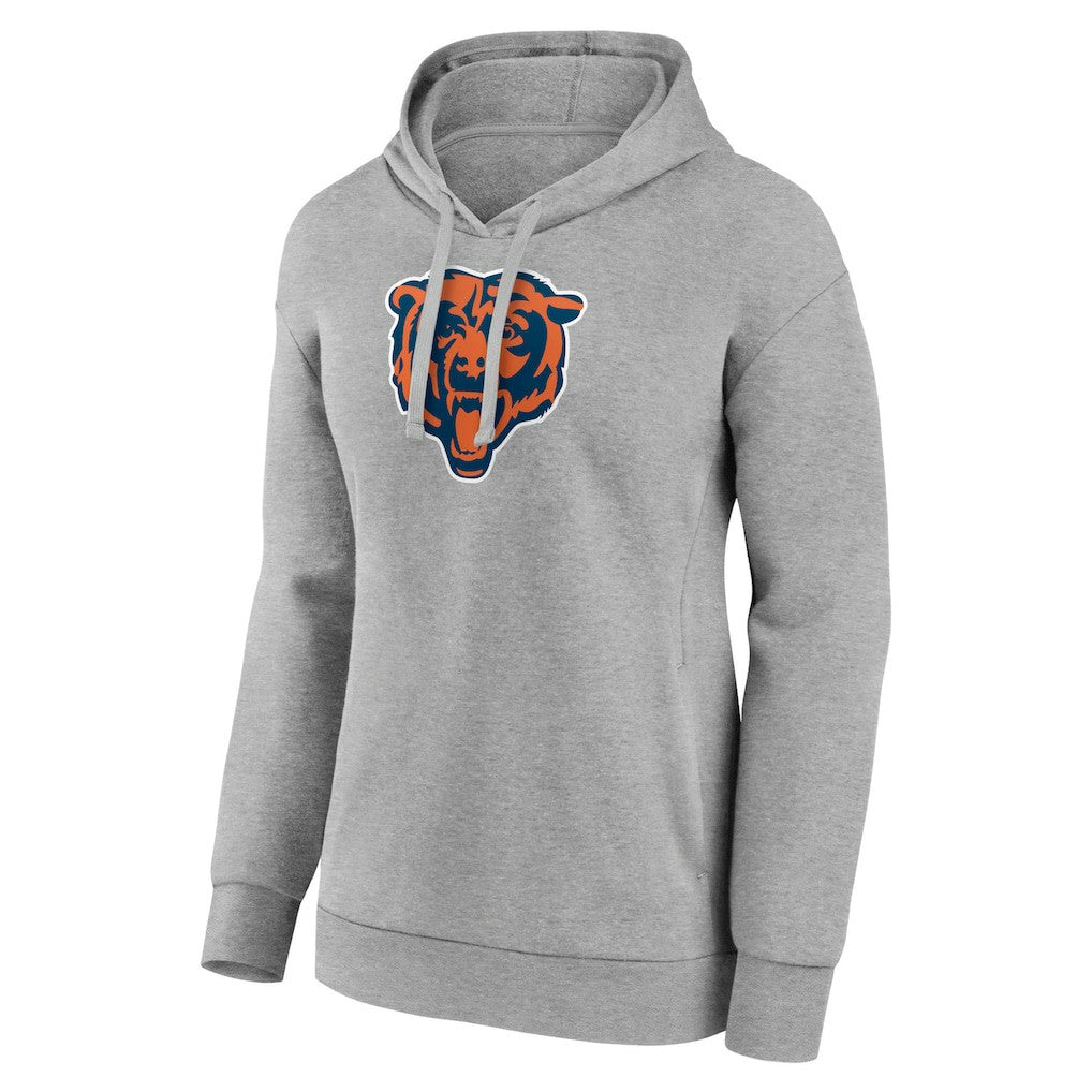 Chicago Bears Women's Primary Logo Pullover Hoodie Gray | NFL