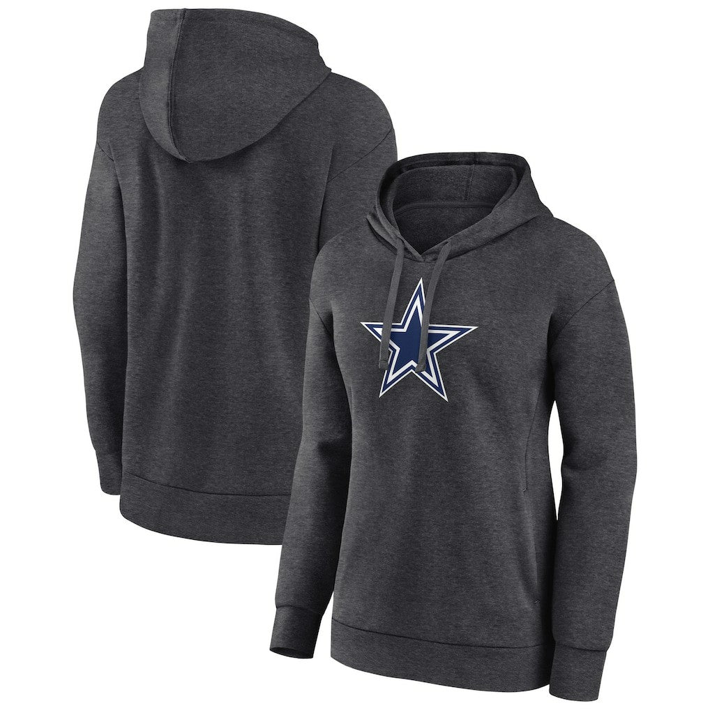 Dallas Cowboys Women's Primary Logo Pullover Hoodie Charcoal | NFL