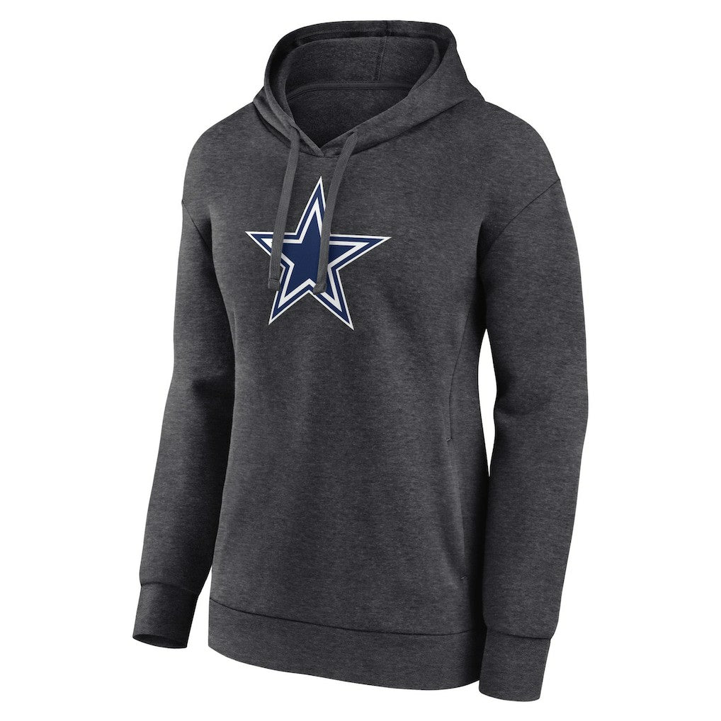 Dallas Cowboys Women's Primary Logo Pullover Hoodie Charcoal | NFL