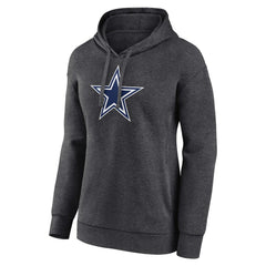 Dallas Cowboys Women's Primary Logo Pullover Hoodie Charcoal | NFL