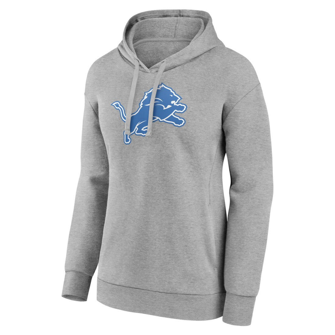 Detroit Lions Women's Primary Logo Pullover Hoodie Gray | NFL