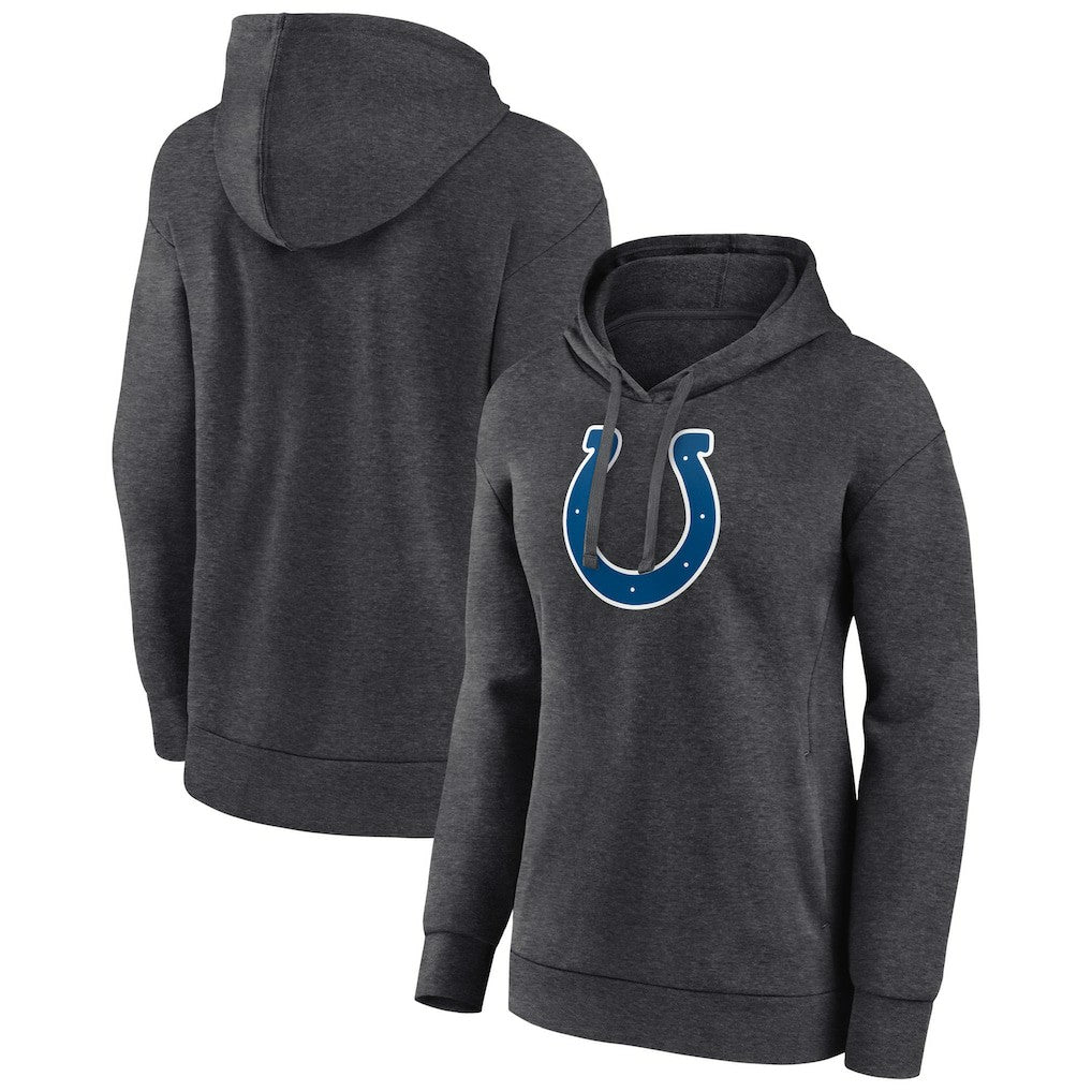 Indianapolis Colts Women's Primary Logo Pullover Hoodie Charcoal | NFL