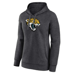 Jacksonville Jaguars Women's Primary Logo Pullover Hoodie Charcoal | NFL