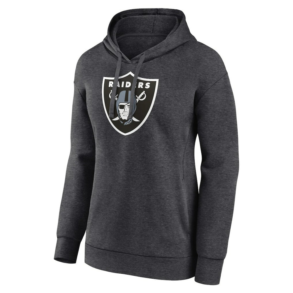 Las Vegas Raiders Women's Primary Logo Pullover Hoodie Charcoal | NFL