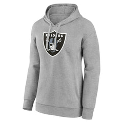 Las Vegas Raiders Women's Primary Logo Pullover Hoodie Gray | NFL