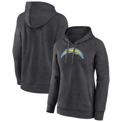 Los Angeles Chargers Women's Primary Logo Pullover Hoodie Charcoal | NFL