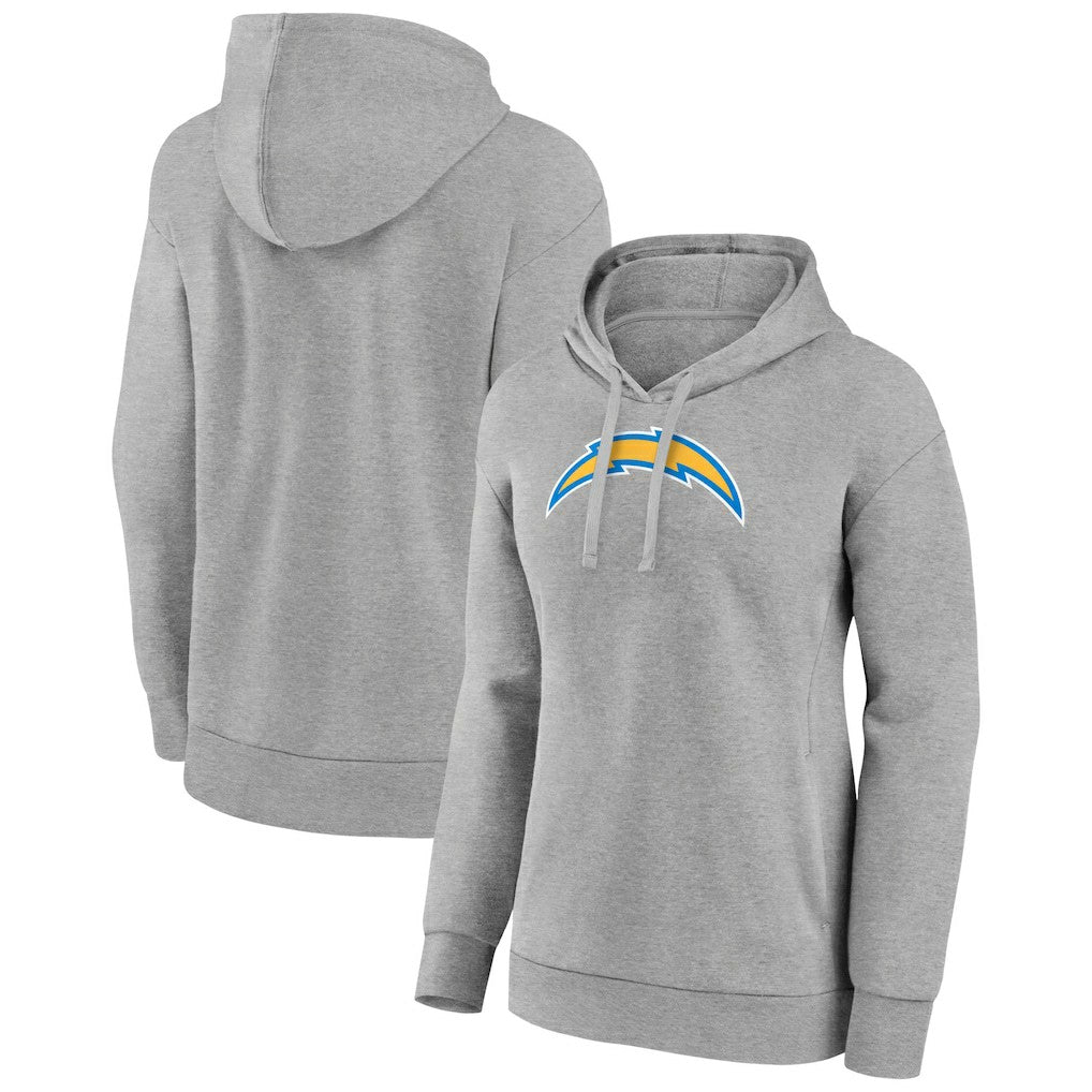 Los Angeles Chargers Women's Primary Logo Pullover Hoodie Gray | NFL