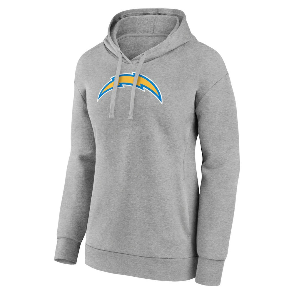 Los Angeles Chargers Women's Primary Logo Pullover Hoodie Gray | NFL