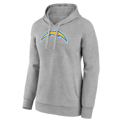 Los Angeles Chargers Women's Primary Logo Pullover Hoodie Gray | NFL