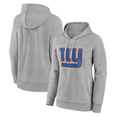 New York Giants Women's Primary Logo Pullover Hoodie Gray | NFL