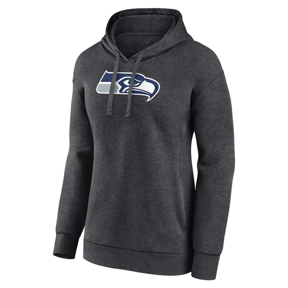 Seattle Seahawks Women's Primary Logo Pullover Hoodie Charcoal | NFL