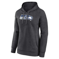 Seattle Seahawks Women's Primary Logo Pullover Hoodie Charcoal | NFL