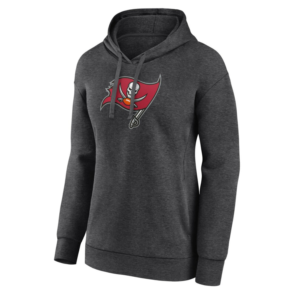 Tampa Bay Buccaneers Women's Primary Logo Pullover Hoodie Charcoal | NFL