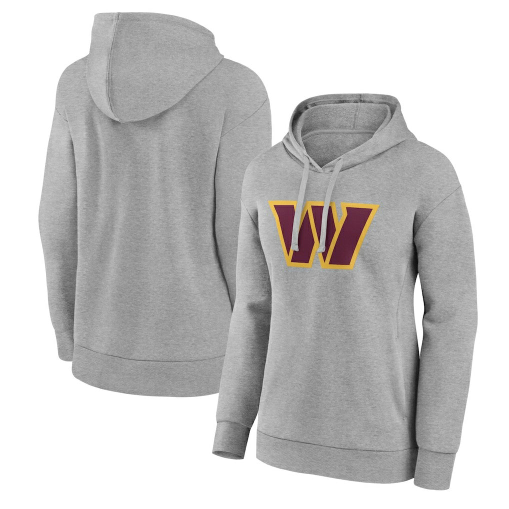 Washington Commanders Women's Primary Logo Pullover Hoodie Gray | NFL