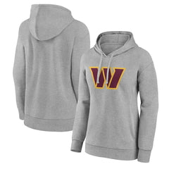 Washington Commanders Women's Primary Logo Pullover Hoodie Gray | NFL