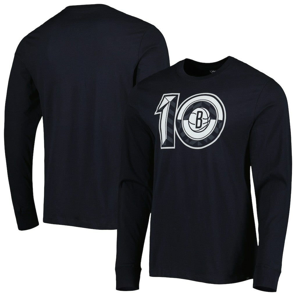 Brooklyn Nets '47 10th Anniversary Super Rival Long Sleeve T-Shirt Black - NBA