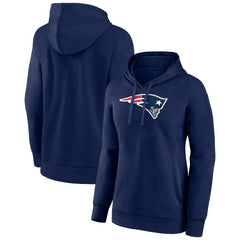 New England Patriots Women's Primary Logo Pullover Hoodie Navy | NFL