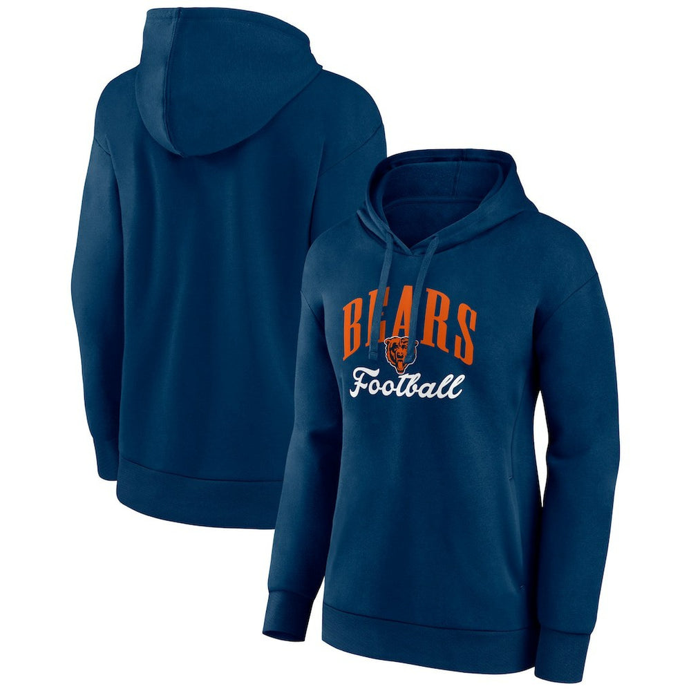 Chicago Bears Women's Victory Script Pullover Hoodie Navy | NFL