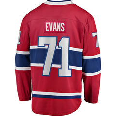 Jake Evans Montreal Canadiens Fanatics Home Breakaway Player Jersey - Red - NHL