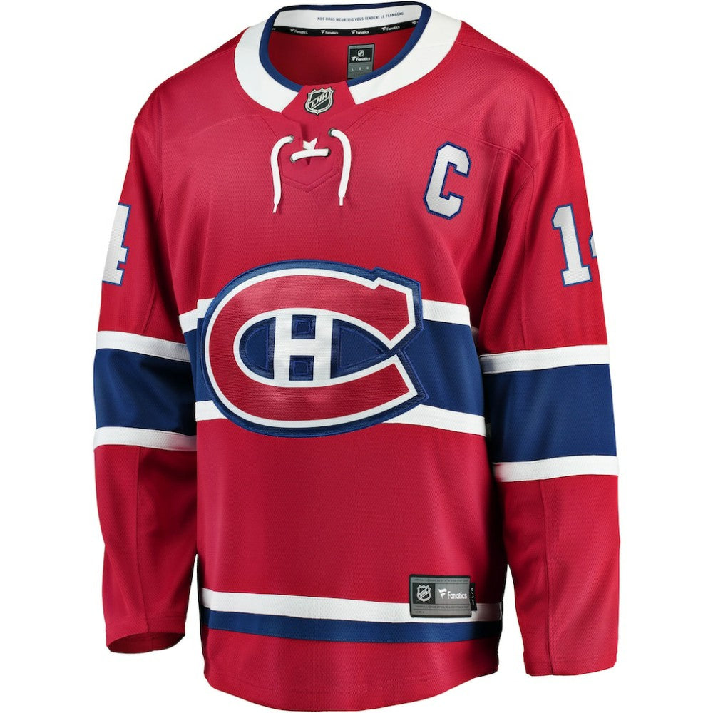 Nick Suzuki Montreal Canadiens Fanatics Home Captain Patch Breakaway Player Jersey - Red - NHL
