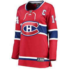 Nick Suzuki Montreal Canadiens Fanatics Women's Home Captain Patch Breakaway Player Jersey - Red - NHL