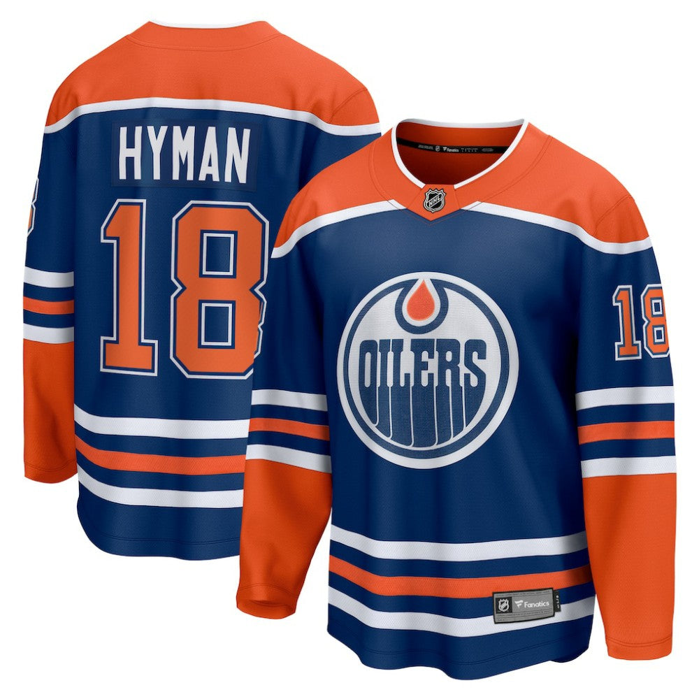 Zach Hyman Edmonton Oilers Fanatics Home Breakaway Player Jersey - Royal - NHL