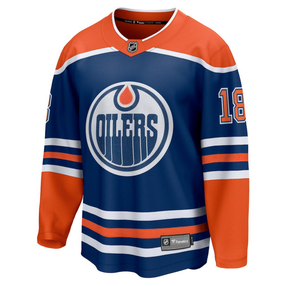 Zach Hyman Edmonton Oilers Fanatics Home Breakaway Player Jersey - Royal - NHL