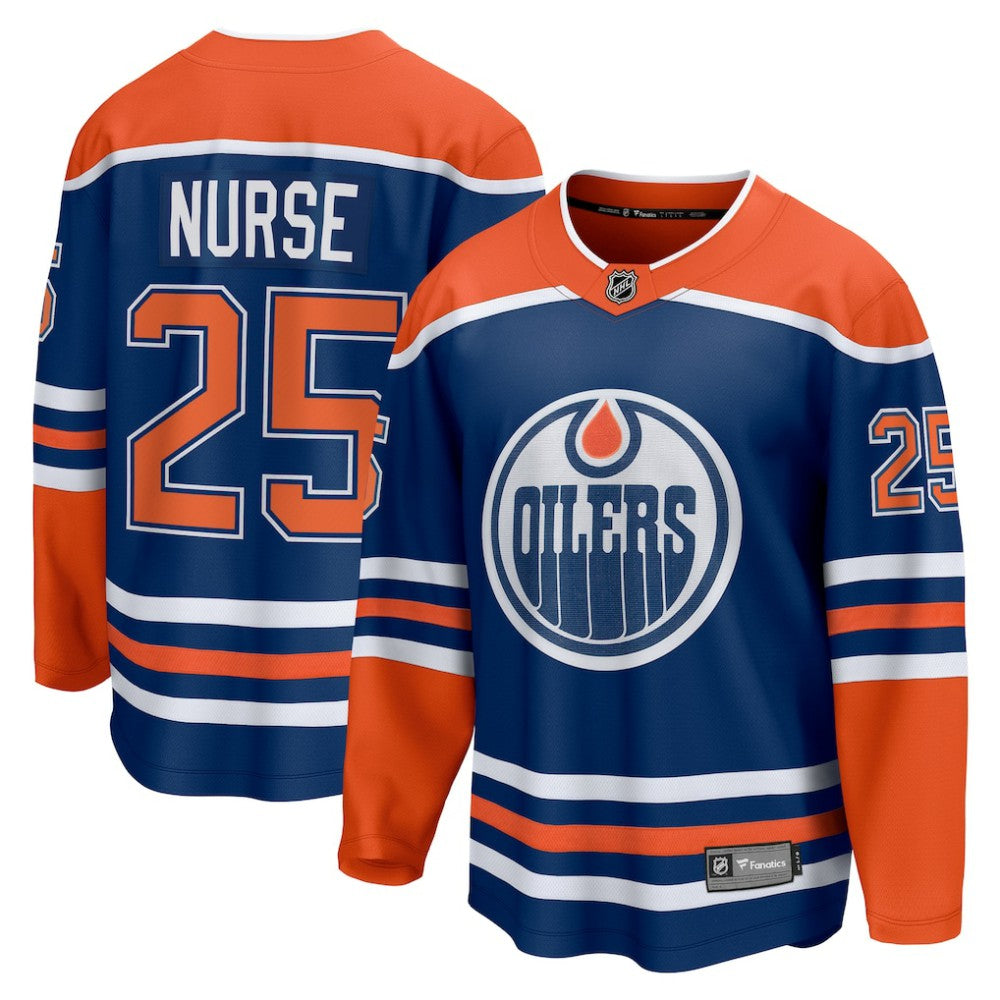 Darnell Nurse Edmonton Oilers Fanatics Home Breakaway Player Jersey - Royal - NHL