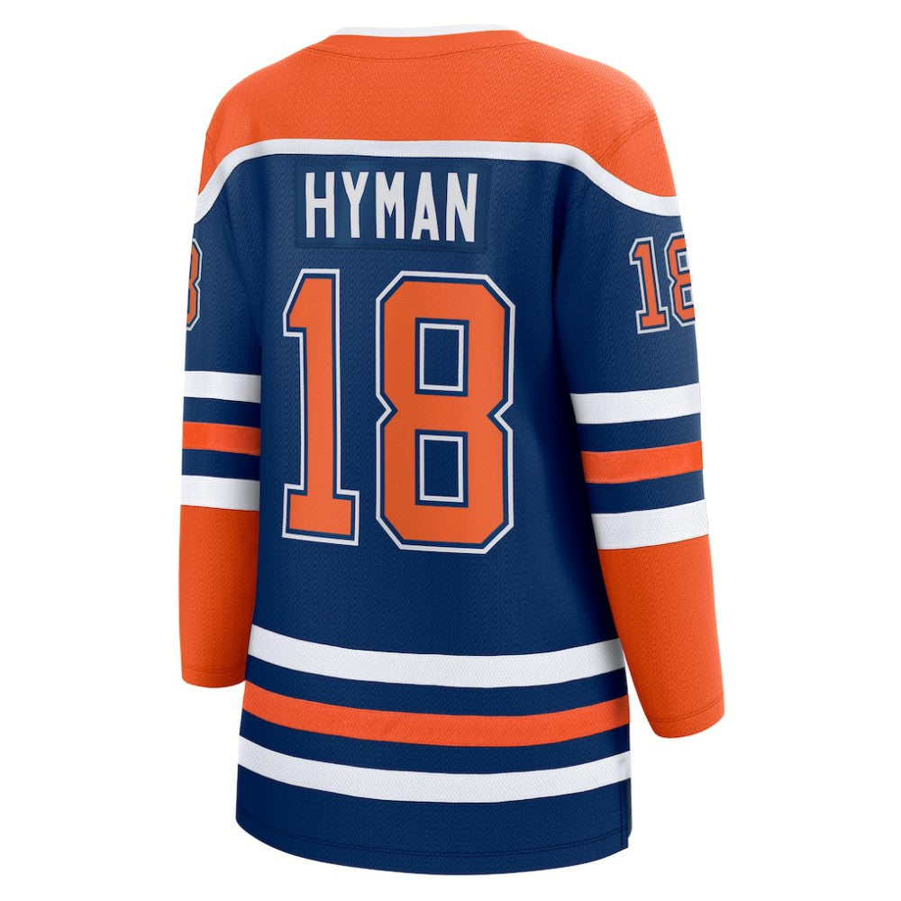 Zach Hyman Edmonton Oilers Fanatics Women's Home Breakaway Player Jersey - Royal - NHL