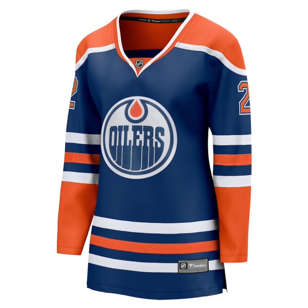 Evan Bouchard Edmonton Oilers Fanatics Women's Home Breakaway Player Jersey - Royal - NHL