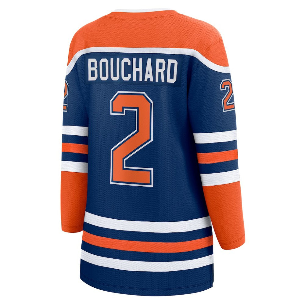 Evan Bouchard Edmonton Oilers Fanatics Women's Home Breakaway Player Jersey - Royal - NHL