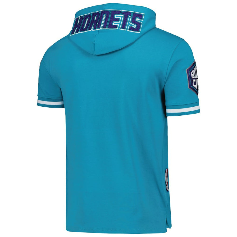LaMelo Ball Charlotte Hornets Pro Standard Name & Number Short Sleeve Pullover Hoodie Teal - NBA
