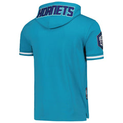 LaMelo Ball Charlotte Hornets Pro Standard Name & Number Short Sleeve Pullover Hoodie Teal - NBA