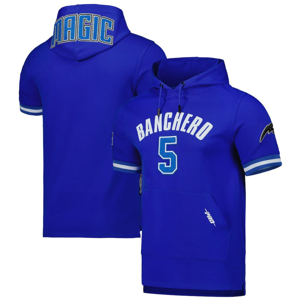 Paolo Banchero Orlando Magic Pro Standard Name & Number Short Sleeve Pullover Hoodie Royal - NBA