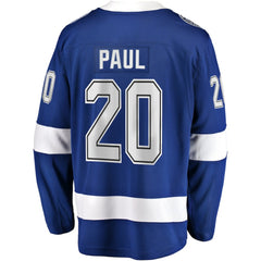 Nicholas Paul Tampa Bay Lightning Fanatics Home Breakaway Player Jersey - Blue - NHL
