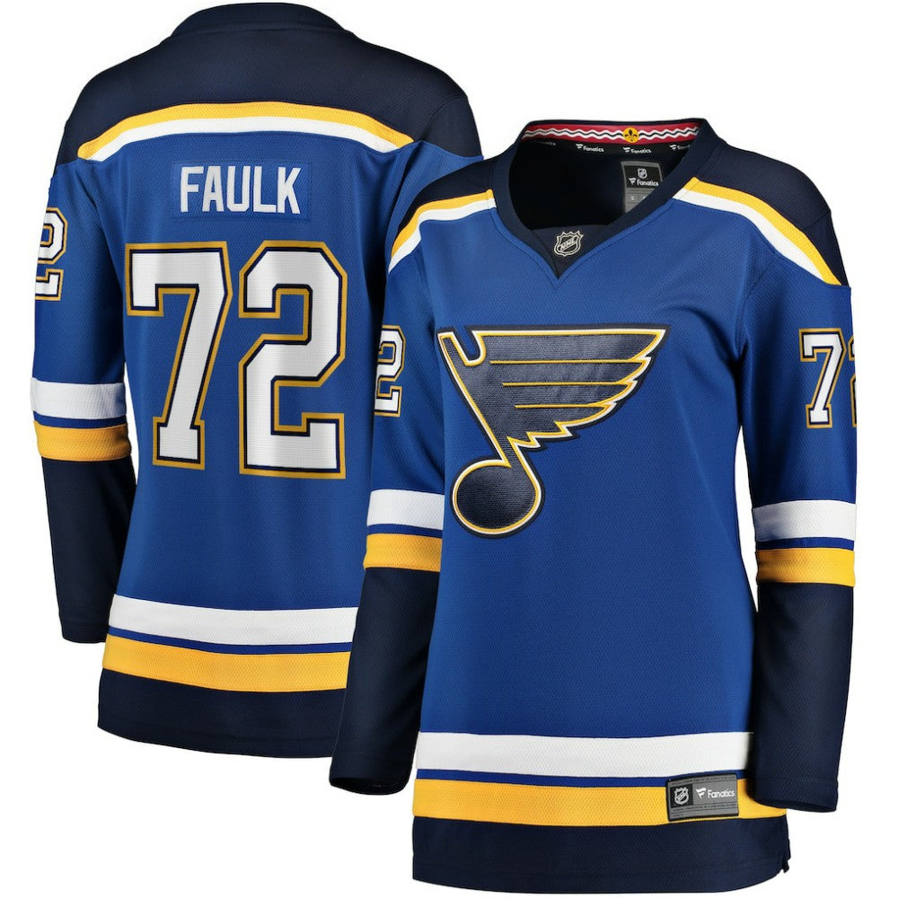 Justin Faulk St. Louis Blues Fanatics Women's Home Breakaway Player Jersey - Blue - NHL