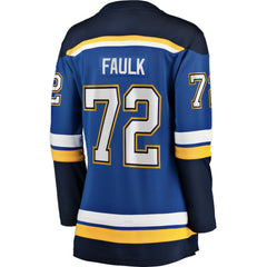 Justin Faulk St. Louis Blues Fanatics Women's Home Breakaway Player Jersey - Blue - NHL