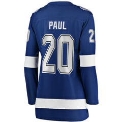 Nicholas Paul Tampa Bay Lightning Fanatics Women's Home Breakaway Player Jersey - Blue - NHL