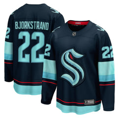 Oliver Bjorkstrand Seattle Kraken Fanatics Home Breakaway Player Jersey - Deep Sea Blue - NHL