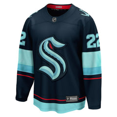 Oliver Bjorkstrand Seattle Kraken Fanatics Home Breakaway Player Jersey - Deep Sea Blue - NHL