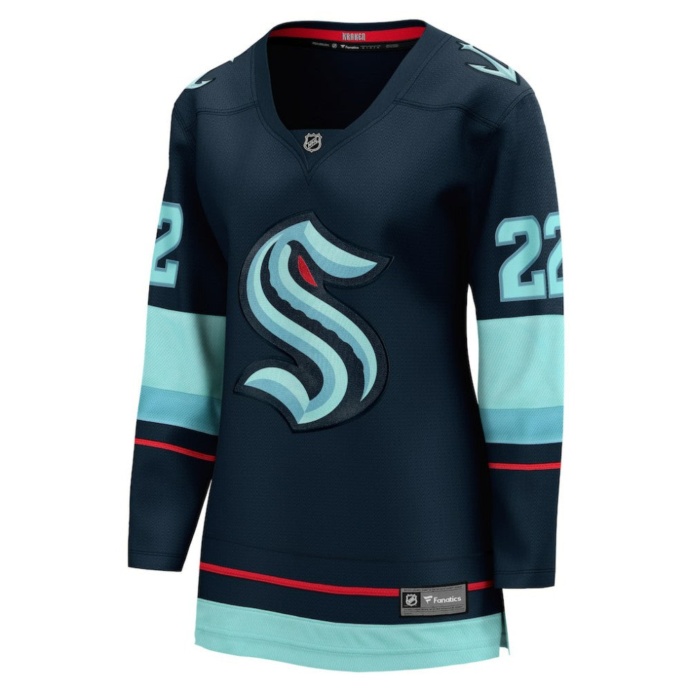 Oliver Bjorkstrand Seattle Kraken Fanatics Women's Home Breakaway Player Jersey - Deep Sea Blue - NHL