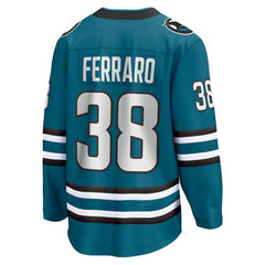 Mario Ferraro San Jose Sharks Fanatics Home Breakaway Player Jersey - Teal - NHL