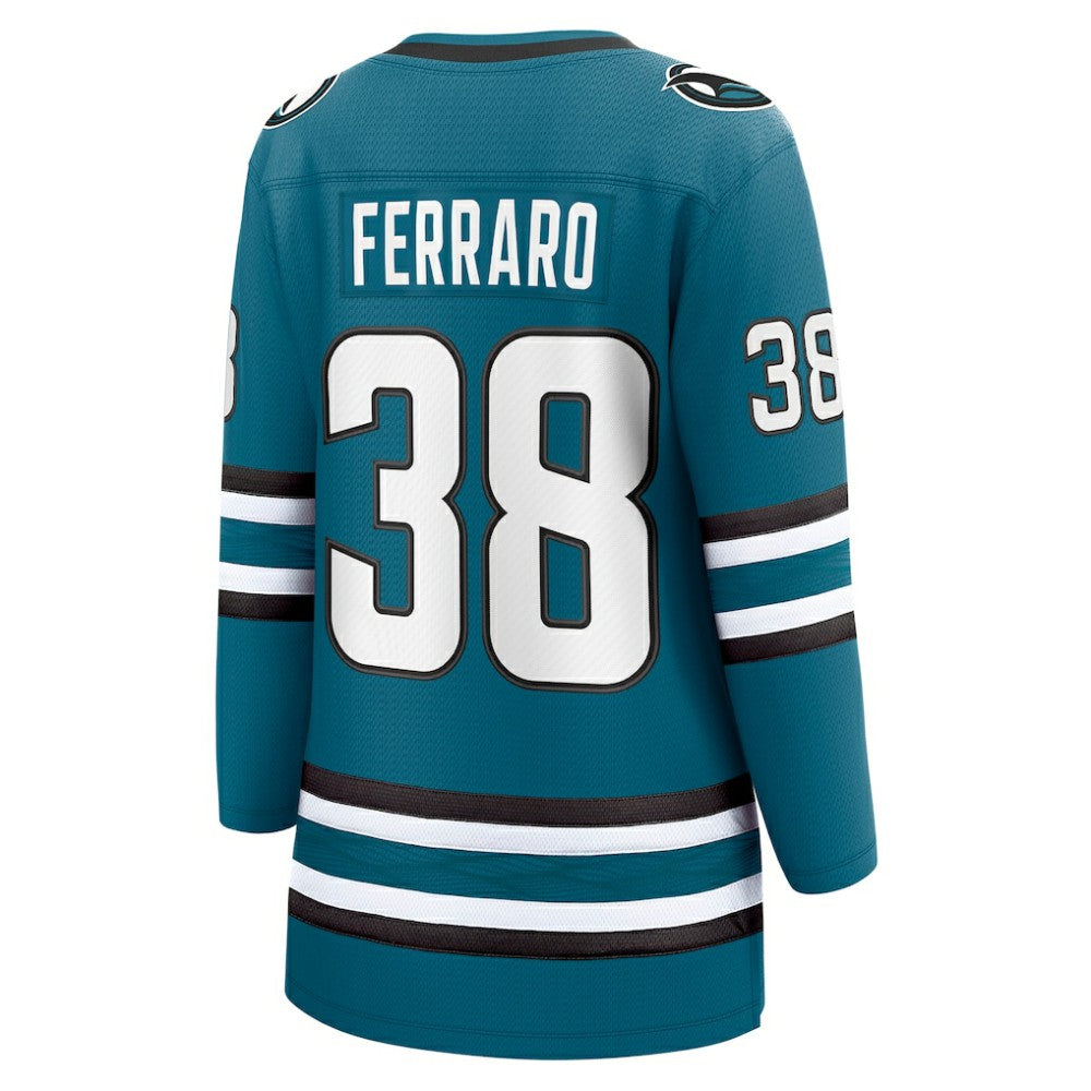 Mario Ferraro San Jose Sharks Fanatics Women's Home Breakaway Player Jersey - Teal - NHL